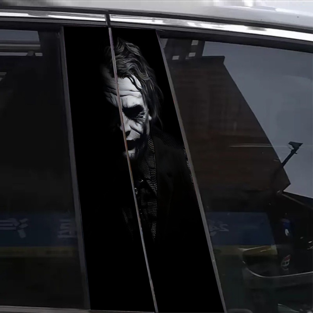 Car Accessories Joker - 2 STUKS van zwarte grappige masker-coole