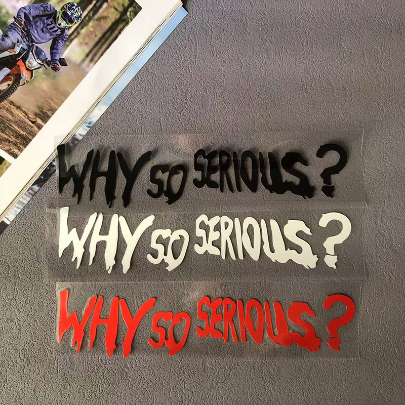 Car Accessories Joker - Waarom zo serieus stickers motorfiets stickers