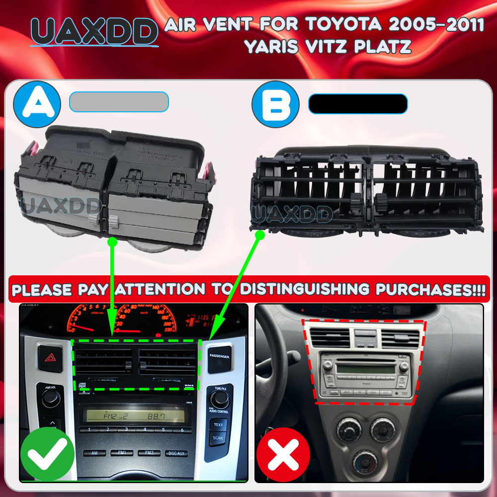 Luchtrooster voor Toyota Yaris - Car Accessories For Dashboard recensie en prijs
